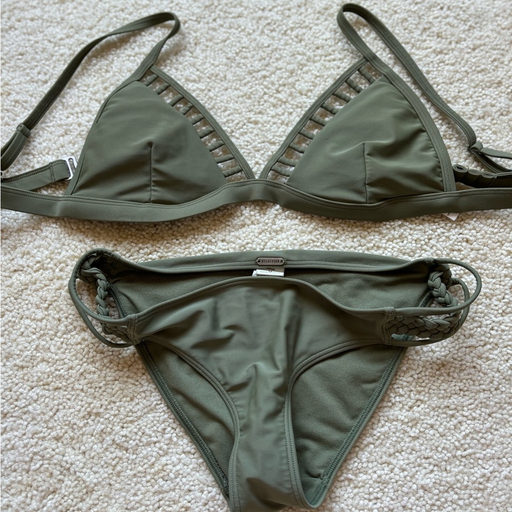 Hollister army green bikini